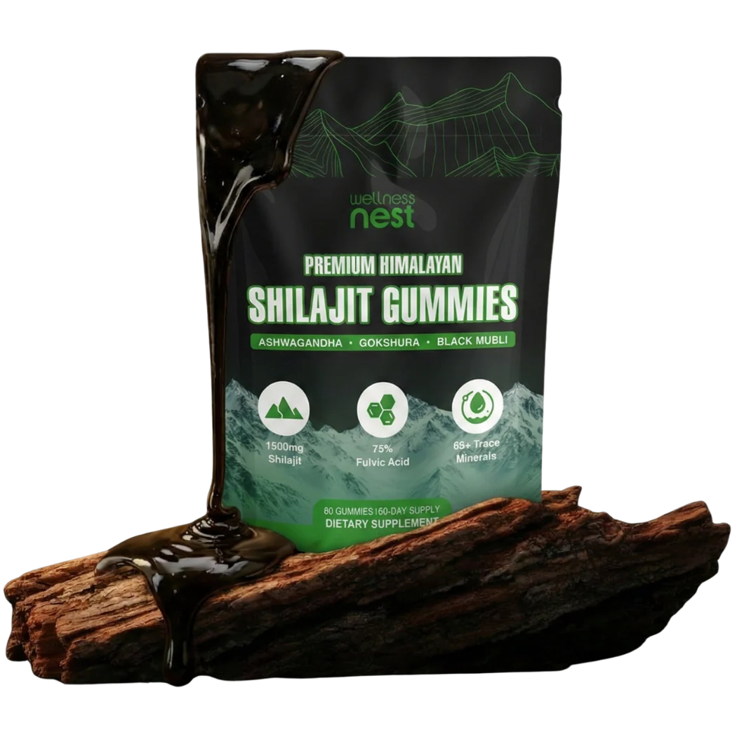 Wellness Nest Shilajit Gummies - Premium Himalayan Shilajit